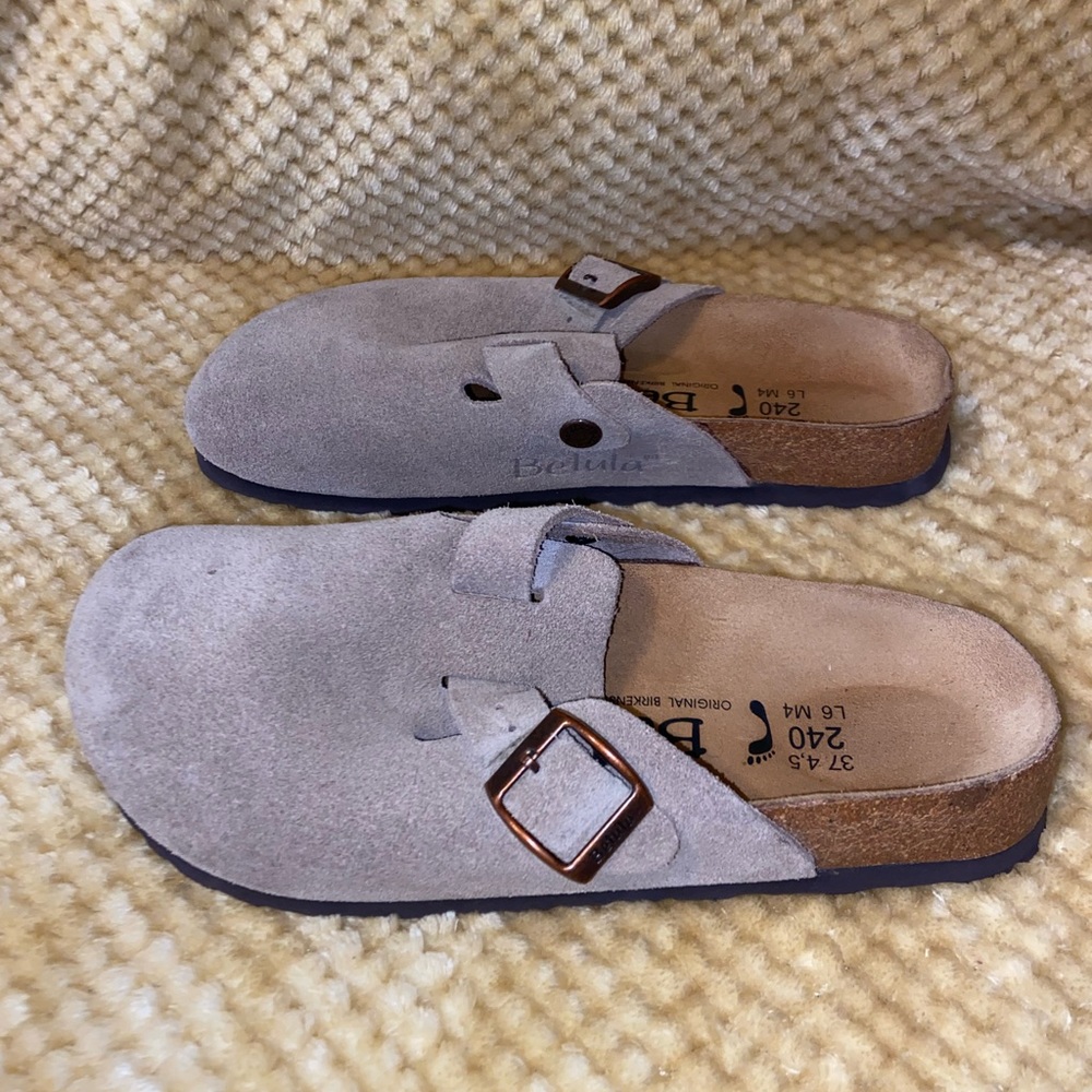 Tan Birkenstock Clogs